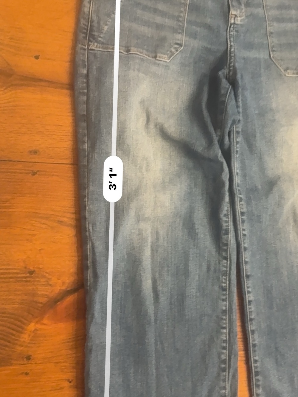 High-Rise Wide-Leg Jeans in Washed Blue - Picture 8 of 9